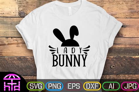 Lady Bunny Svg Graphic By The Printable · Creative Fabrica