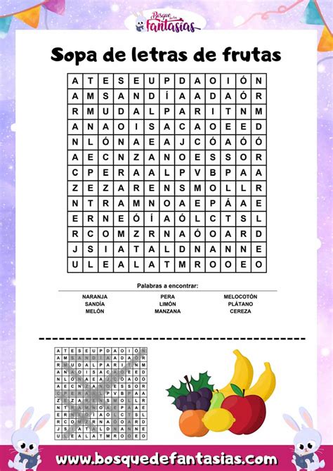 Frutas Jugosas Sopa De Letras Worksheet Live Worksheets 40 Off