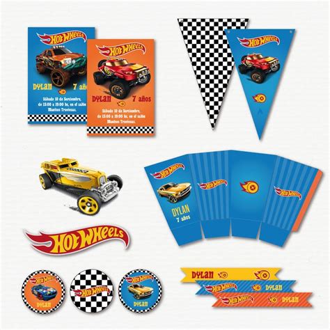 Kit Cumple Imprimible Hot Wheels Hot Wheels Imprimible Kit Imprimible