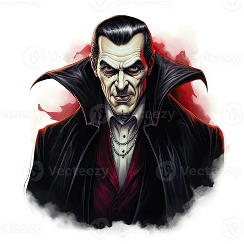 Vampire Dracula Blood Halloween Illustration Scary Horror Design Tattoo