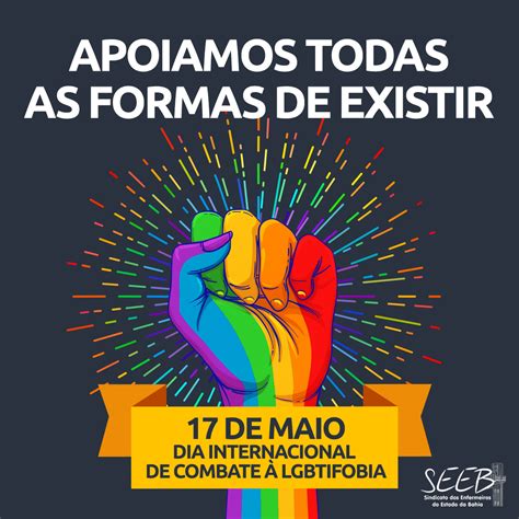 17 De Maio Dia Internacional Do Combate à Lgbtifobia Seeb