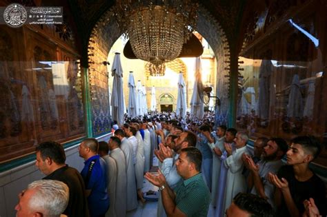 In Picturesperforming The Eid Prayer In The Imam Ali Pbuh Holy Shrine