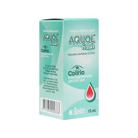 Aquol Fresh Colirio Soluci N Oft Lmica Ml Inkafarma