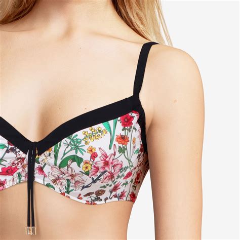 Chantelle Haut De Maillot De Bain Enveloppant Flowers Imprim