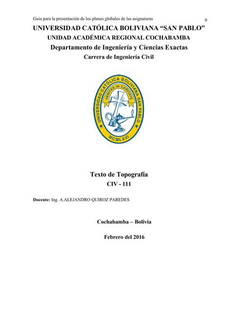 PDF Caratula Texto Base De Topografia DOKUMEN TIPS