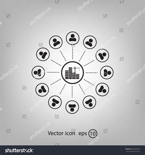 Construction Site Building A House Vector Royalty Free Stock Vector 336948707