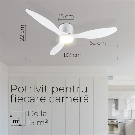 Ventilator De Tavan Cu Lustra Noaton Ww Fornax Cm Lampa