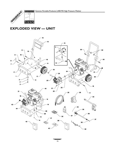 Generac Pressure Washer Pump Parts Diagram