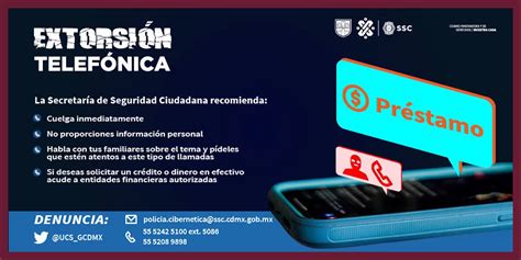 Ssc Cdmx On Twitter No Seas Víctima De Una Extorsión Telefónica Si