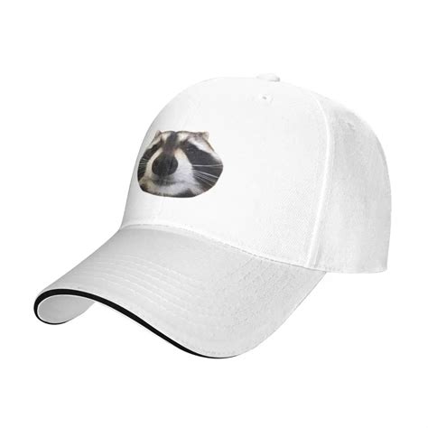 Funny Boy Raccoon Set Meme Pack 5 Baseball Cap Sun Hat Hip Hop