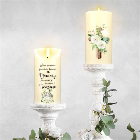 Amazon.com: Memorial Candles Memorial Gifts LED Memorial Candles for ...