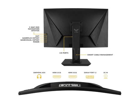 Open Box Asus Tuf Gaming Viewable P Curved Hdr Monitor