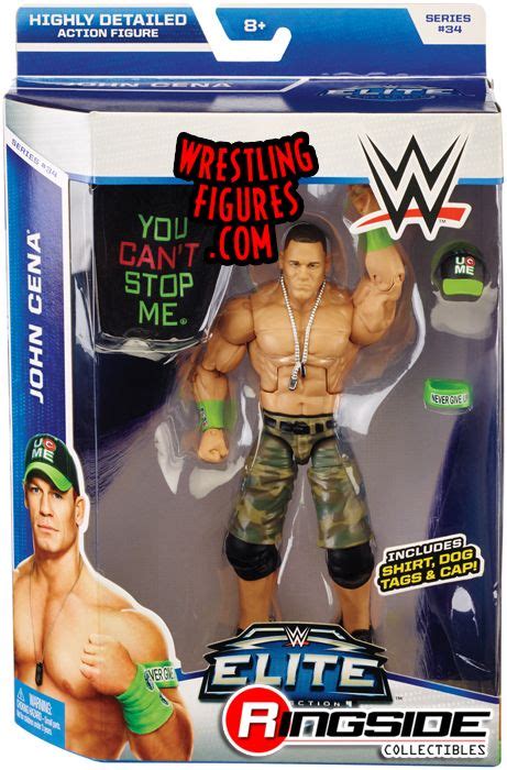 John Cena Wwe Elite 34 Wwe Toy Wrestling Action Figure By Mattel