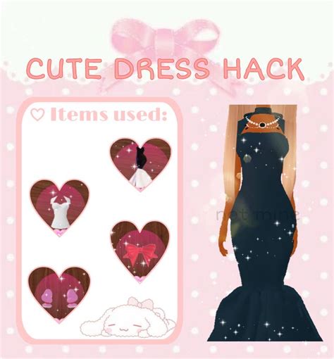 Cute Dress Hack In Dti Not Mine Creds To The Owner In 2024 Cute