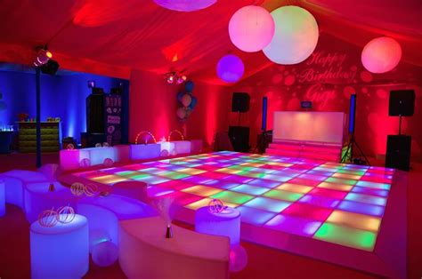 LED dance floors and suspended spheres make for a bright party! | Led ...