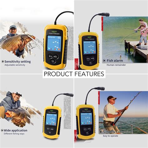 Lucky Smart Sonar Tiefe Wifi Echolot Fischfinder Fisch Erkennung M