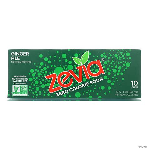 Zevia Zero Calorie Soda Ginger Ale Case Of Fl Oz