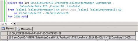 Advanced Techniques To Transform Relational Data To Json In Sql Server 2016