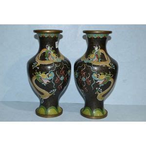 Dragon Cloisonne Vases From China Cloisonne Oriental