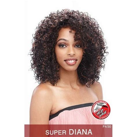 Super Diana Vanessa Synthetic Curly Full Wig 1 Jet Black