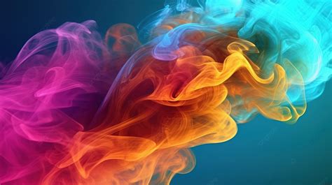 Gorgeous 3d Smoke Illustration Bursting With Color Background Powder