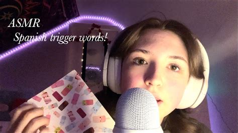 ASMR Soothing Spanish Trigger Words YouTube