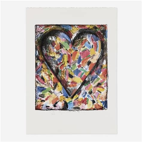 Jim Dine The Confetti Heart From The Astra Suite Portfolio 1985