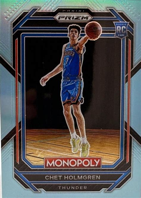 Chet Holmgren 2022 Prizm Monopoly 63 Light Blue 199 Price Guide