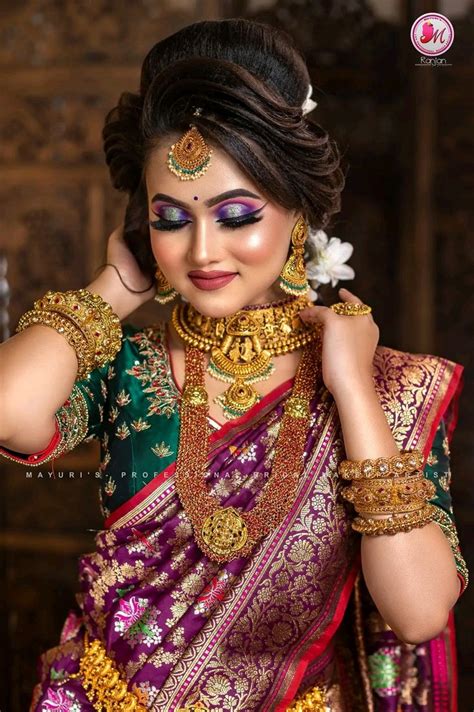 Bridal Hairstyle Indian Wedding Bengali Bridal Makeup Bengali Bride