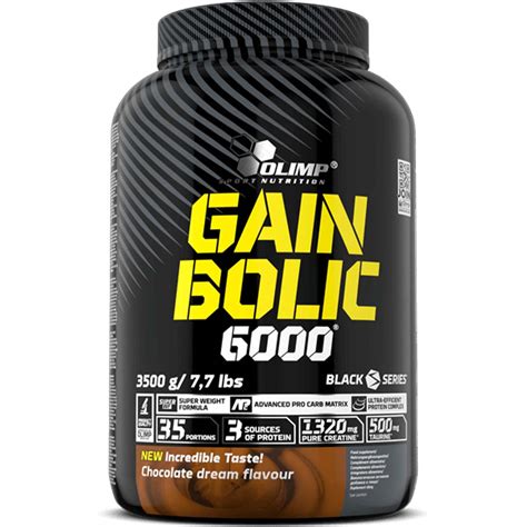 Olimp Gain Bolic 6000 Chocolate 7 7 Lb 15 G Protein Per Portion Maintenance Of The Muscle