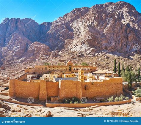 The Monastery Fortress Of St Catherine Sinai Egypt Stock Image