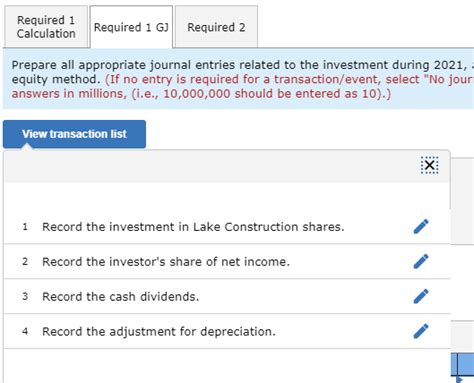 Solved Exercise Algo Equity Method L On Chegg