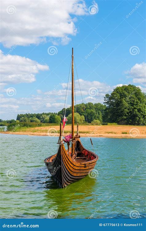 Vertical Photo Viking Boat Stock Image Image Of Nordic 67775613