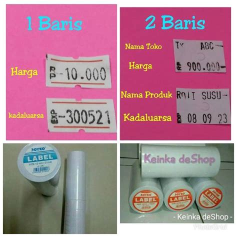 Jual Roll Kertas Untuk Isi Alat Cetak Label Harga Merek Merk