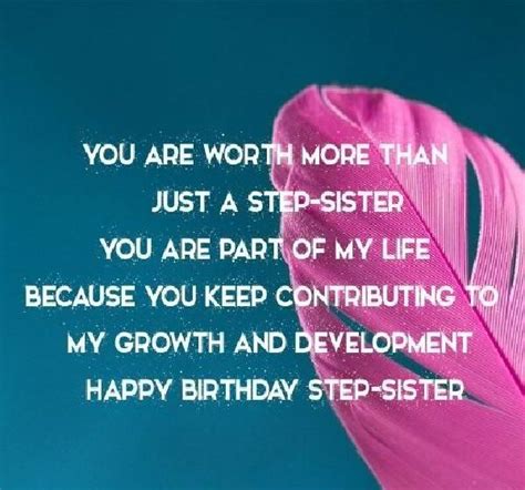 40 Birthday Wishes For Step Sister Wishesgreeting