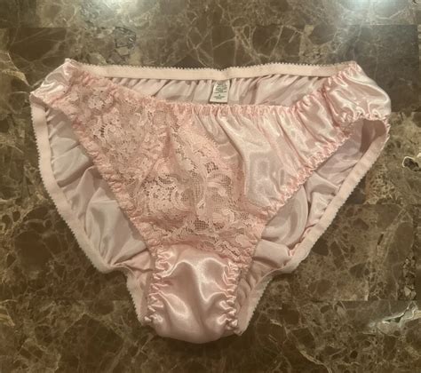 NWOT VTG 80s 90s Delicates Shiny Satin Bikini String Gem