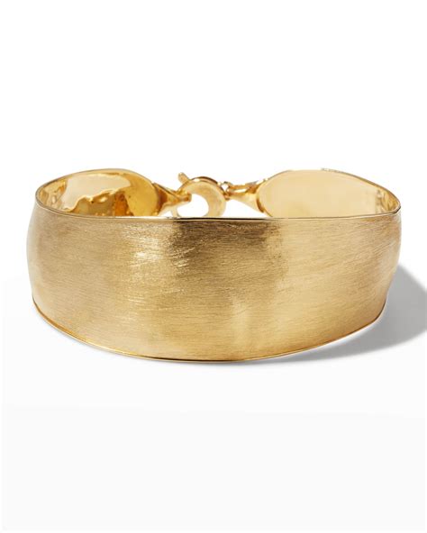 Marco Bicego K Lunaria Yellow Gold Bangle Bracelet Neiman Marcus