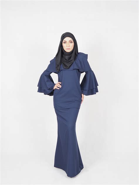 Warna Baju Raya Navy Blue Baju Raya Sedondon Tema Warna Navy Blue