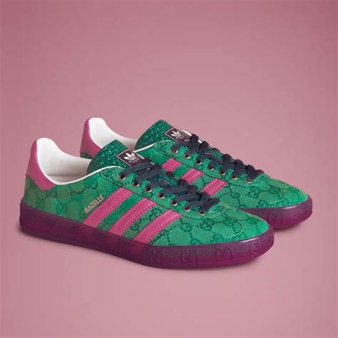 Gucci X Adidas Gazelle Pink Strata IE4795 Grailify