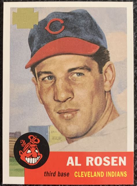 Al Rosen Cleveland Indians Card Topps Archives Nm Mt