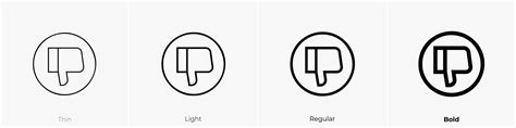 Cross Selling Icon Thin Light Regular And Bold Vector Image