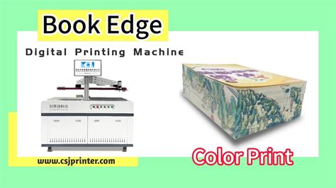 CSJ210BE Book Edge Digital Printing Machine YouTube