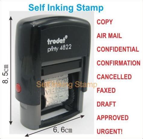 Trodat 4822 Multi Word Band Stamp 12 Words COPY DRAFT FAXED ORGINAL