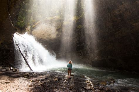 Free Images Tree Waterfall Woman Adventure River Water Feature