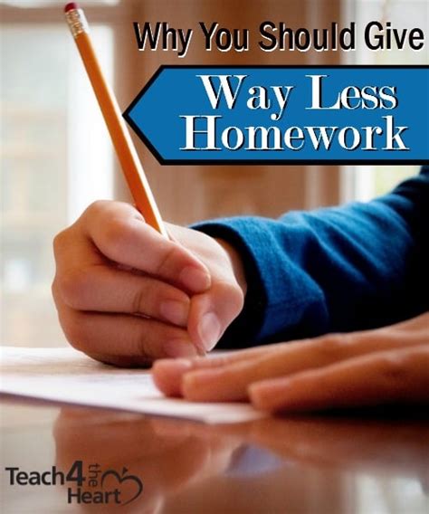 Why You Should Give Out Less Homework