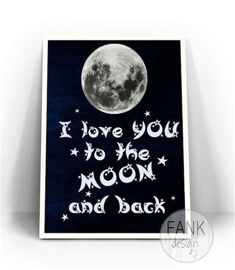 Items Similar To Moon Love Moon Art Moon Print Instant Download