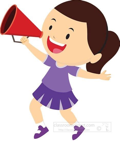 Cheerleading Megaphone Clipart