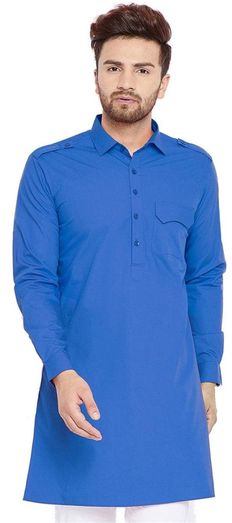 Indian Mens Kurta Men Dress Shirt Wear Cotton Traditional Etsy