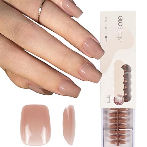 Amazon GloBlingle Natural Nude Gel Nail Tips 150Pcs Press On