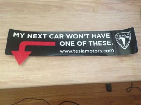 Zero Tailpipe Emissions Tesla Bumper Sticker Ebay